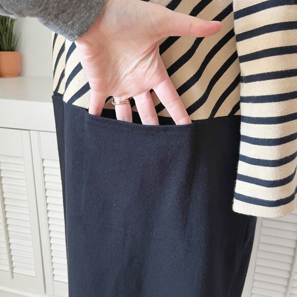 Masai Copenhagen Travertine Colorblock Stripe Nenala Cotton Shift Dress Size L - Picture 4 of 9